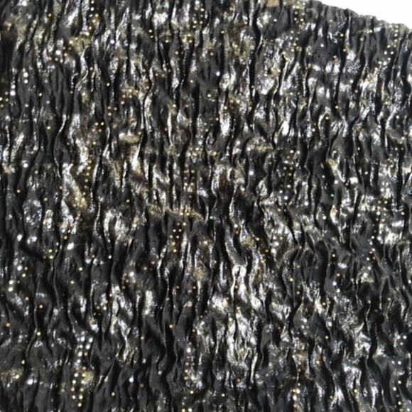 Taboo Black Glittery Shiny Goth Strapless Cocktail Dress - Picture 8 of 8